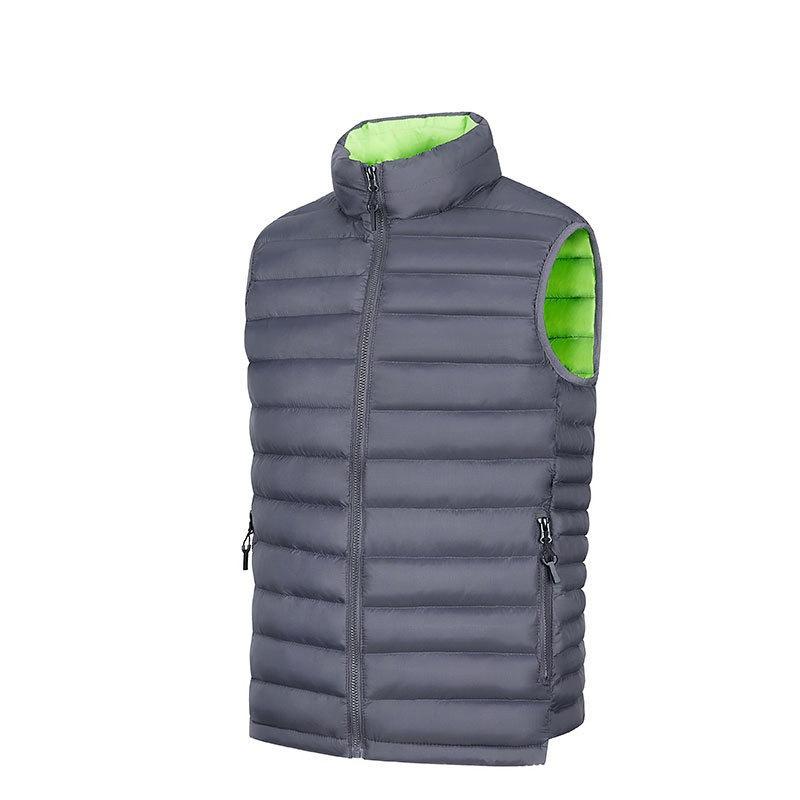Men's Autumn and Winter Vest Stand-up Collar Cotton Clothes, E-commerce Large-size Vest Jacket, Feather Cotton Vest Vest