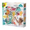 Jouet De Bain - SES - Animaux De Bain Safari Junior En Mousse - 14 Pièces - Vert - Mixte