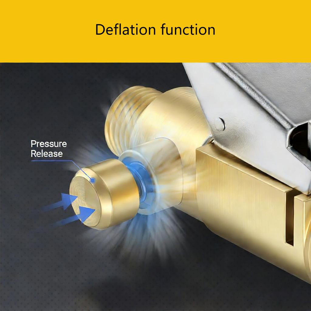 1/2pcs Easy to Use Air Chuck Corrosion Resistant Brass Construction for Valves for Car and Bike Inflation