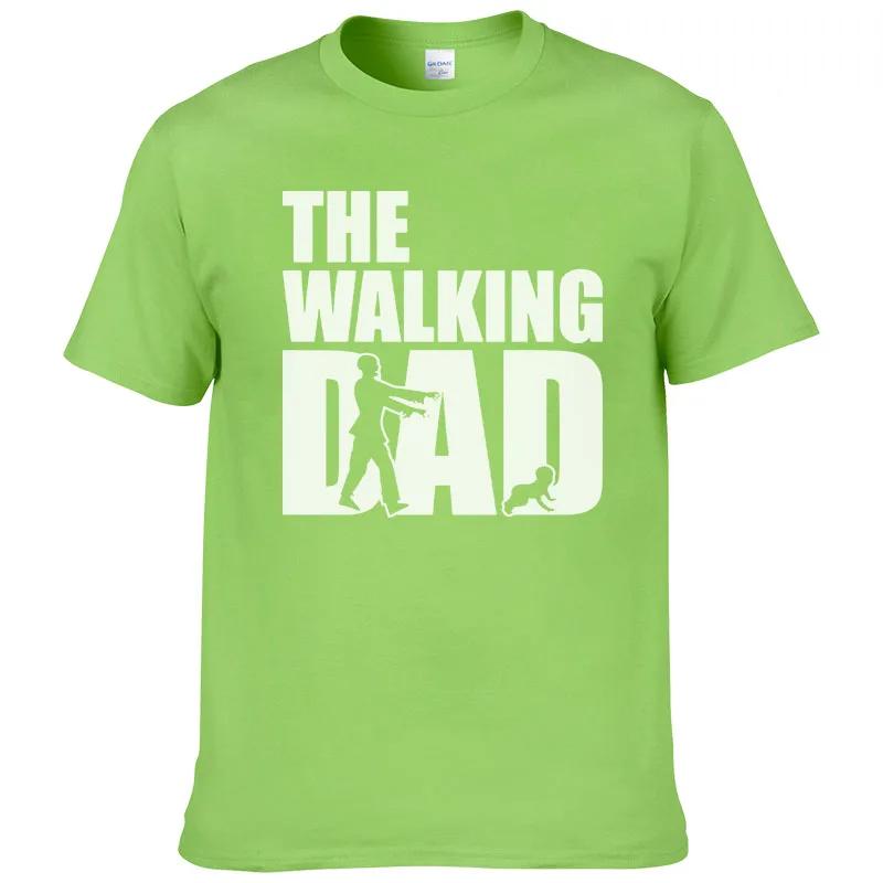

2023 Мужские летние хлопковые футболки с принтом The Walking Dad Футболка хип-хоп блузка мужская спортивная футболка Мужские топы Harajuku #307 XXXXXL темно-синий