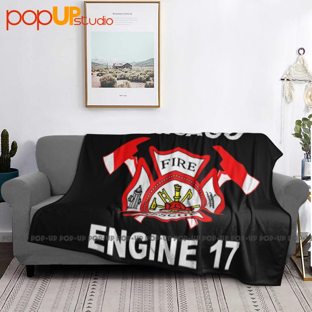 Chicago Firefighter Fire Department Ultra-Soft Blanket Quilt Winter Sofa Cover Bed Covers