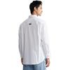 Calvin Klein Solid Point Collar Button Long Sleeve Shirt Men shirts Moonlight-White J325014-YAF