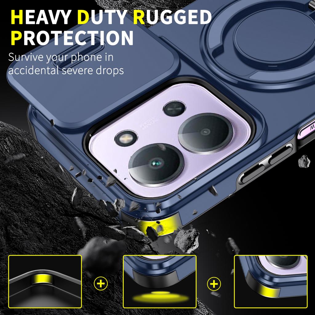 Ring Holder Case for Xiaomi 15T Pro 14t Poco X7 Pro 5G F7 Ultra X6 Mi15t Mi 15t Protection Cover Plastic Frame TPU Back Covers