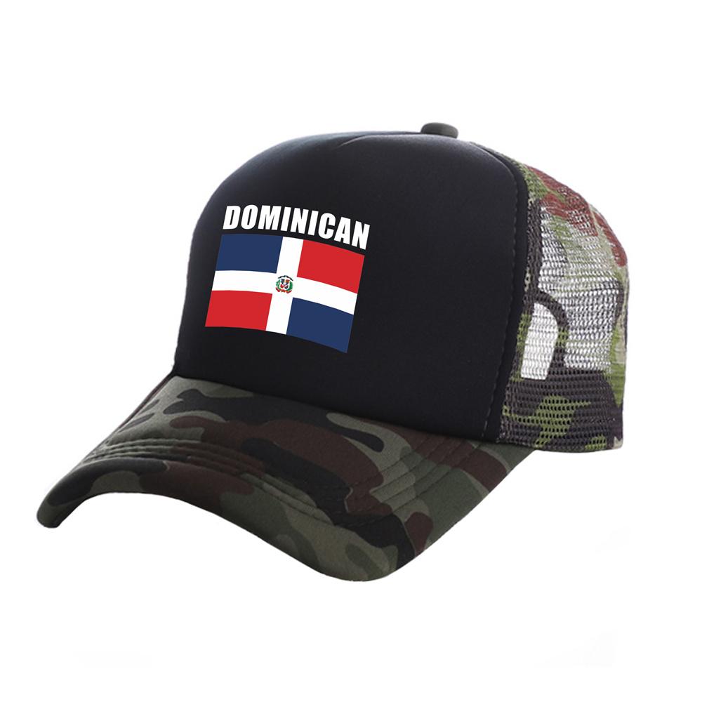 Dominican Republic Flag Trucker Caps Unisex Funny Dominican Hat Baseball Cap Cool Summer Unisex Mesh Net Caps