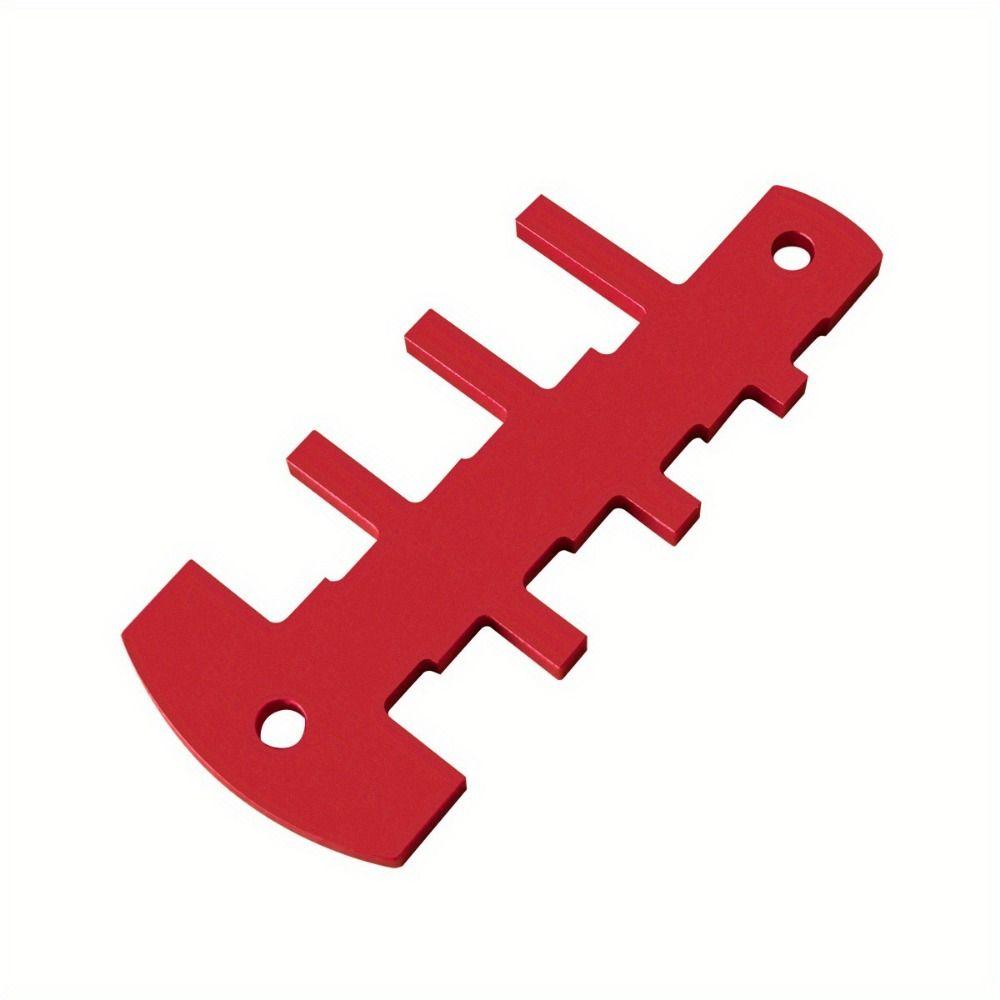 Red Table Saw Height Gauge Aluminum Measuring Tools Router Table Height Gauge Router Table