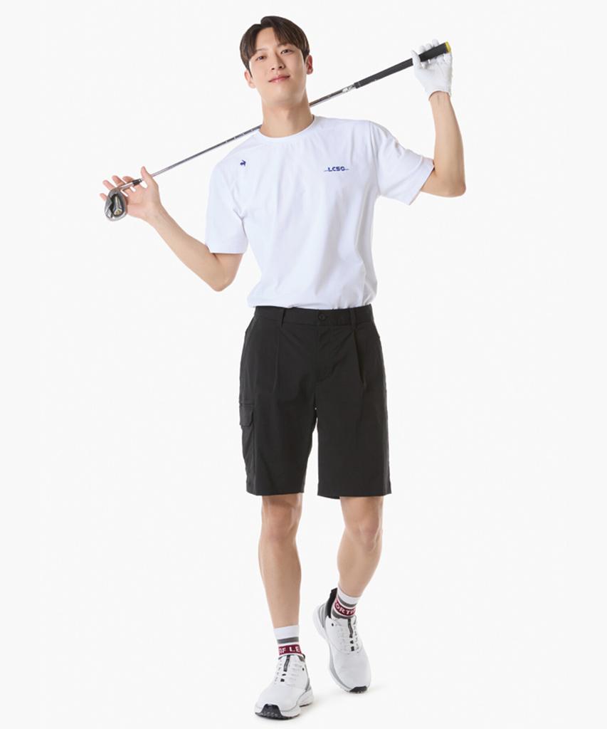 LECOQ GOLF Men'S Single-Pleat Out-Pocket Shorts (Gq221Msp51)