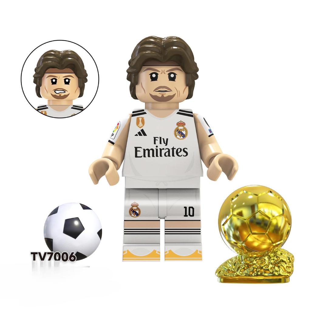 Figure di Calcio Assembla Mattoncini TV6501 Giocattoli da Costruzione Stelle del Calcio per Regali di Compleanno Halloween Natale