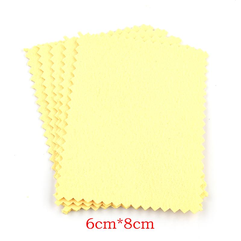 Louleur Polish Polishing Cloth Silver Color Cleaning Polishing Cloth Soft Clean Wipe Wiping Cloth For Gold Color Jewelry Tool