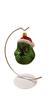 Handgefertigter Glas-Weihnachtsbaumschmuck - Grinch im Glitzer