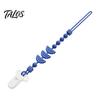 Silicone Pacifier Clip with Teether for Infants, BPA-Free Chewable Baby Anti-Drop Holder Universal Strap Chain 0-24 Months, Boil-Safe Integrated