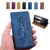 Luxury Retro Flip Holder Covers for Honor Magic 4 5 6 7 8 Pro Plus Lite Ultimate RSR Crocodile Patterned Leather Phone Cases