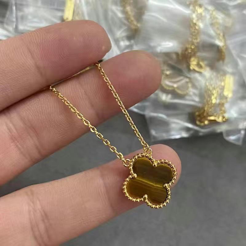 Złota Bransoletka i Naszyjnik z Czterolistną Koniczyną, Platerowane 18K - Idealny Prezent na Urodziny Dziewczyny