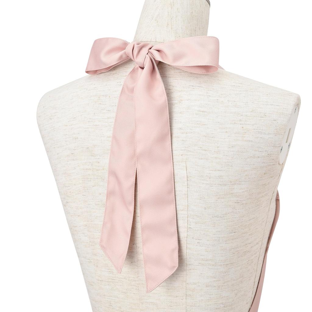 Francfranc Tweed Full Apron, Pink