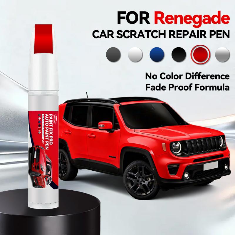OPRTAMG Zweckfahrzeug Für Jeep Renegade 2014-2025 BU Lackreparaturstift Ausbesserungs-Kratzerentferner DIY Auto Zubehör Schwarz Weiß