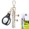 TokTech Golf Tee Holder with Ball Belt Loop Attachment Tee Rubber Push Pin Stylish Golf Accessory Holder, Type, Insertion, Strap, Holder, (White)