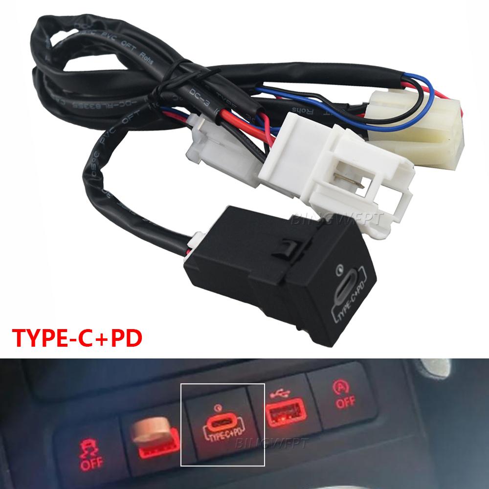 For VW Golf 6 Jetta 5 MK5 Scirocco 2010 2011 2012-2014 Car USB Charger Quick Charge QC3.0 Auto Phone Charging Adapter Button