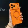 Applicable to iPhone 16 seconds to 17 large windows all-inclusive four corners anti-drop Apple 16 rotating magnetic fulcrum bracket shell