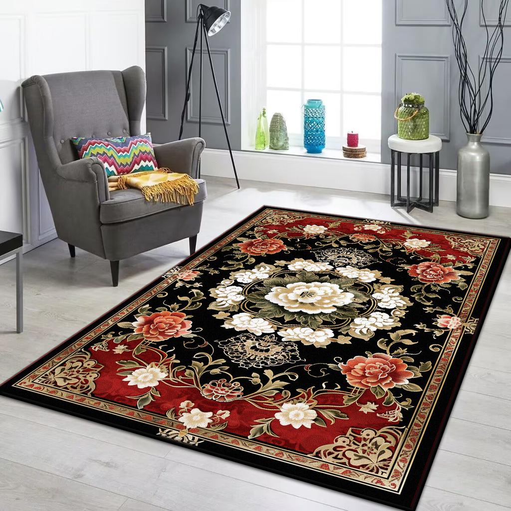 Tappeto Persiano di Lusso Soggiorno Tappeto di Grandi Dimensioni Antiscivolo Tappetino per Tavolini da Caffè Decorazione Casa Tappeto per Camera da Letto Salotto Tapis Salon