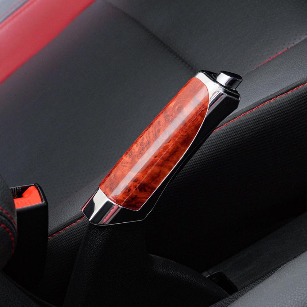 Universal Stylish Anti-slip Handbrake Grips Protection Cover Carbon Fiber Parking Brake Decoration Shell Interior Accessories