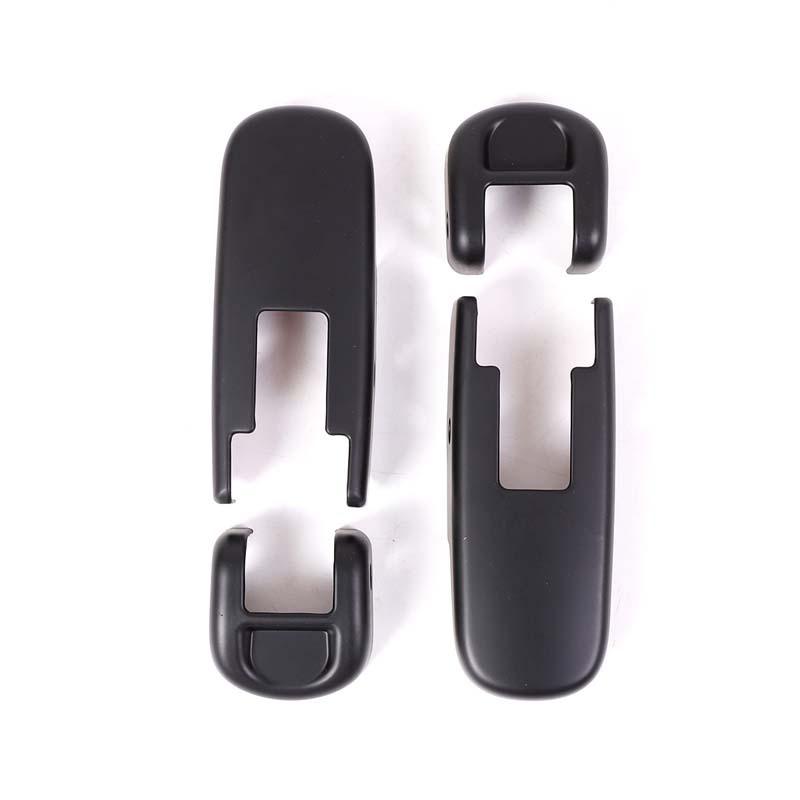ABS Matt Black Car Hood Side Hinge Cover Decorative Stickers For Hummer H2 2003-2009 Car Exterior Accessories