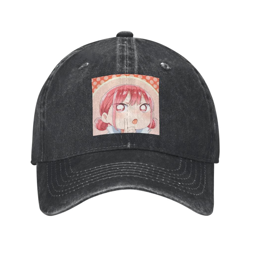 Blue Box Hina Chono Anime Denim Fabric Cap Casual Baseball Caps Adjustable Hat Summer Unisex Baseball Hats