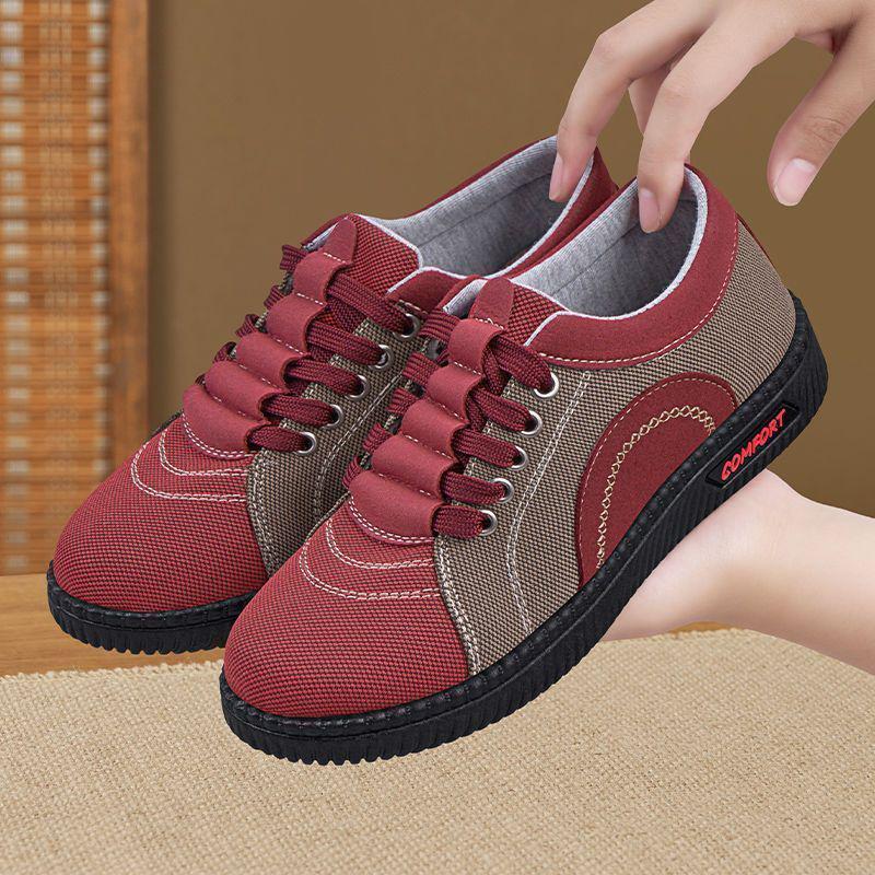 Spring Airy Non-slip Comfortable Low-top Shoes for Women - Perfect for Long-standing Comfort and Chinese Style Elegance