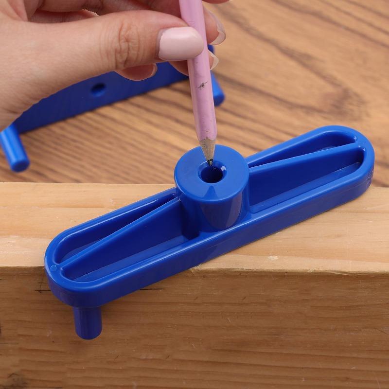 5/1PCS Center Marking Woodworking Scriber Tools Plastic Marking Wood Locator Center Line Layout and Woodworking Measurement