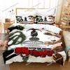 Baki Hanma Bedding Set Adults Boys Anime Bedding Set Duvet Cover Set Single Double Queen King Size Quilt Cover Pillowcase