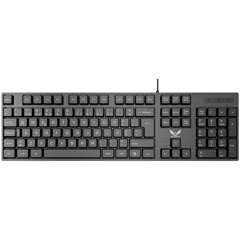 Dünne USB-Kabelgebundene Membrantastatur 618 für Desktop - Ideal für Geschäft, Büro und Zuhause