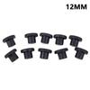 10Pcs Black Silicone Rubber Snap-on Hole Plug  3 3.5 5  8 to 12mm Blanking End Caps Seal Stopper