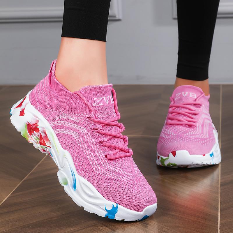 Designer nouvelles chaussures plates pour femmes confortables mode décontractée chaussures de sport marche grande taille chaussures vulcanisées chaussures de course pour femmes