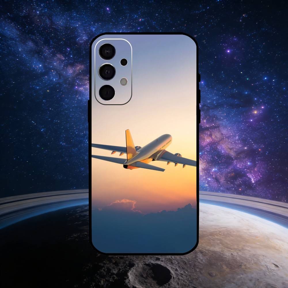 

Airplane Plane Phone Case For Samsung S25,S24,S23,S22,S21,S20,Plus,Fe,Lite,Others Black Cover Samsung S24fe