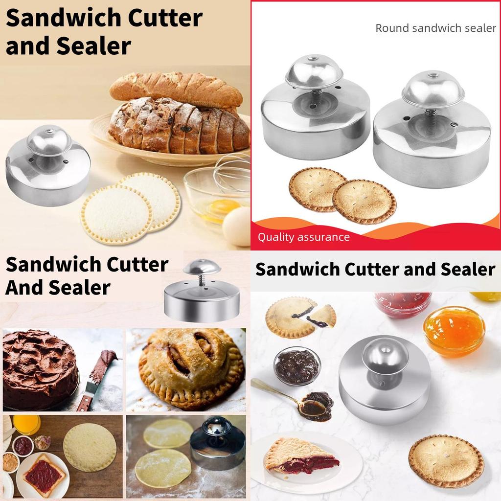 Všestranná kulatá nerezová forma na krájení sendvičů pro pohodlnou přípravu jídla