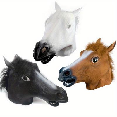 Simulatsioon Hobusepea Mask Cosplay Kostüümipidu Naljakas ja Naljakas Festival Hobusepea Mask Peakate UUS