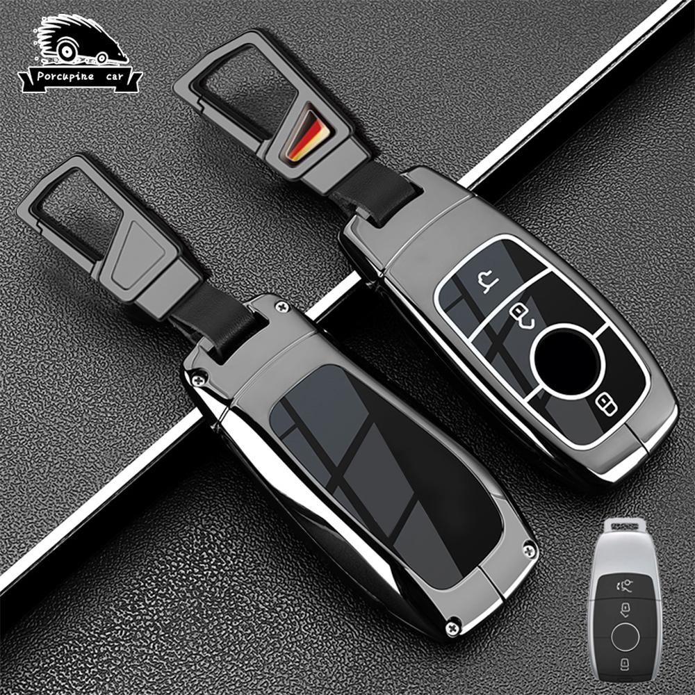 Zinc Alloy Car Key Case Cover For Mercedes Benz Amg E C S Glc Class E200 E400 E63 W213 S550 S560 C260 A200 Key Shell Protector