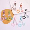 Gradient Pentagram Star Charm Keyring Backpack Decoration Handmade Pendant Keyring Fashion Bag Charm Sweet Cool Keychain