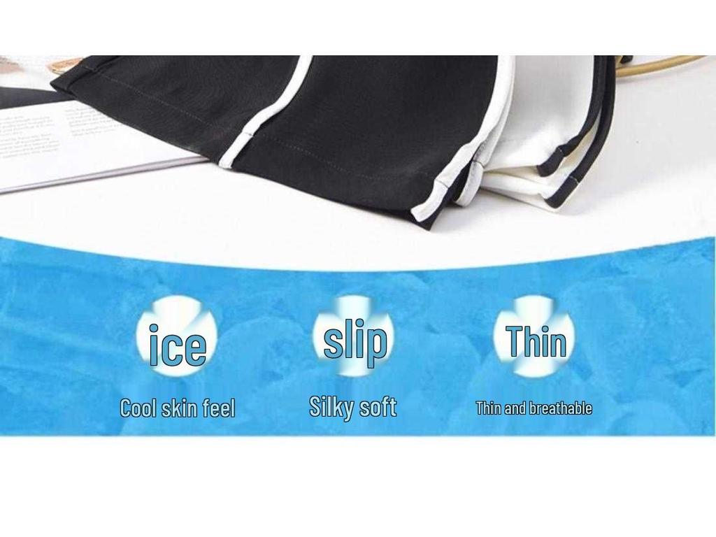 Ladies' Ice Silk Quick-Dry Wide-Leg Pants - Summer 2026 Casual White Straight-Leg Sports Trousers