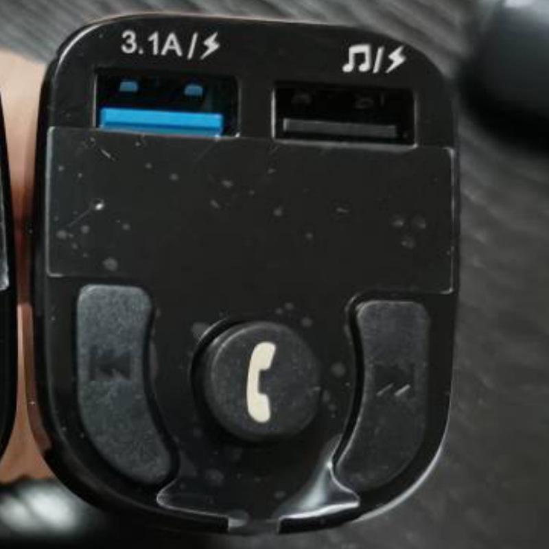 Bluetooth Car MP3 Player & FM Transmitter with Dual USB Charger & Hands-Free Calling
