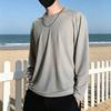 T-shirt da Uomo a Maniche Lunghe in Rete Traspirante Rinfrescante Vestibilità Larga Estiva T-shirt Protezione Solare per Sport Vacanza Strada