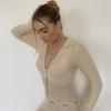 Langärmliger Woll-Overall mit Knöpfen für Damen im Herbst/Winter