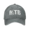 Custom Cotton Distressed Look MTB Baseball Cap Women Unisex Adjustable Gift For Mountain Bikers Racing Bike Cyclist Dad Hat Summer