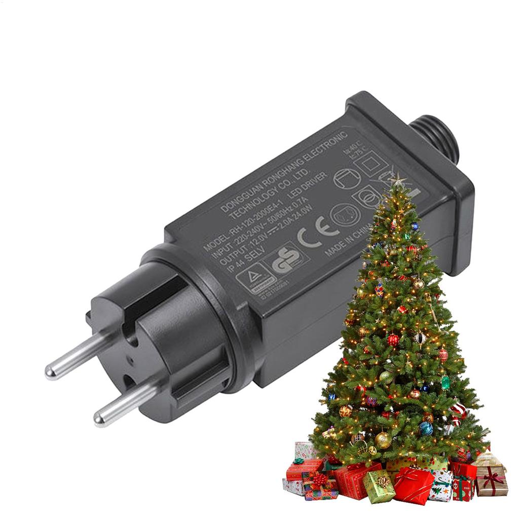 12V EU Plug LED Light Power Supply Adapter Outdoor Light Power Supply Adapter IP44 Waterproof Transformer For Outdoor Yard