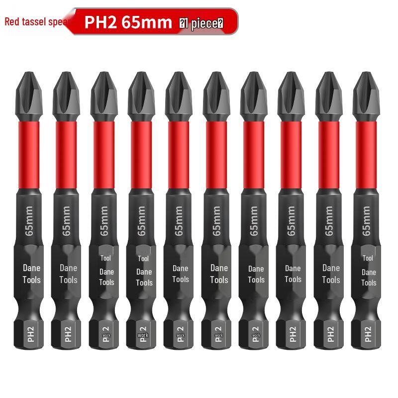 PH0 Tungsten Steel Phillips Bit: Magnetic, Impact Resistant, Non-Slip Screwdriver, Hex Shank for Electric Drill