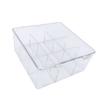 Trading Card Storage Box 9 Grid Card Organizer Detachable Holds 1500 Cards with Lid Dust Proof for Collectors