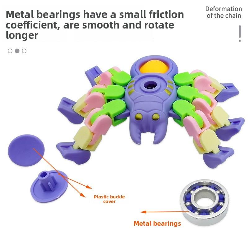 Kids Spider Plastic Spinner For Sensory Stimulation And Stress Management