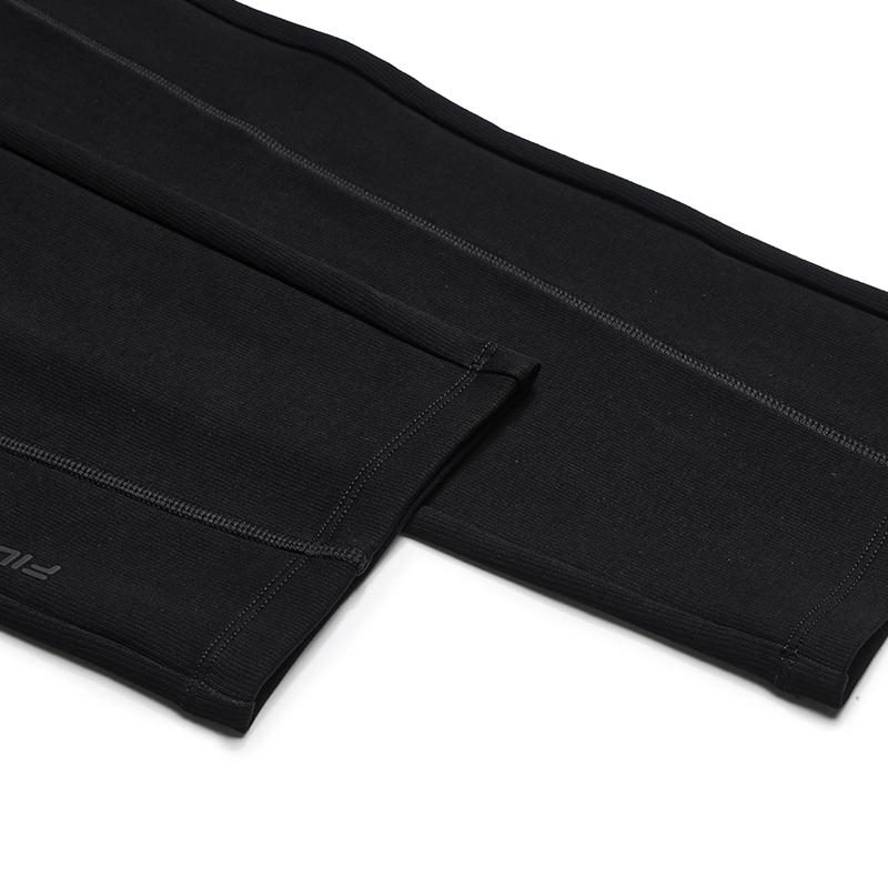 FILA White Simple Classic Soft Comfortable Knitted Straight Leg Casual Pants Women bottoms F11W543608FBK