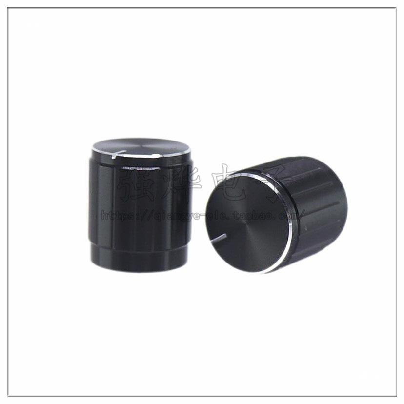 Aluminum Alloy D-Shaft Potentiometer Knob 15x17mm Volume Control