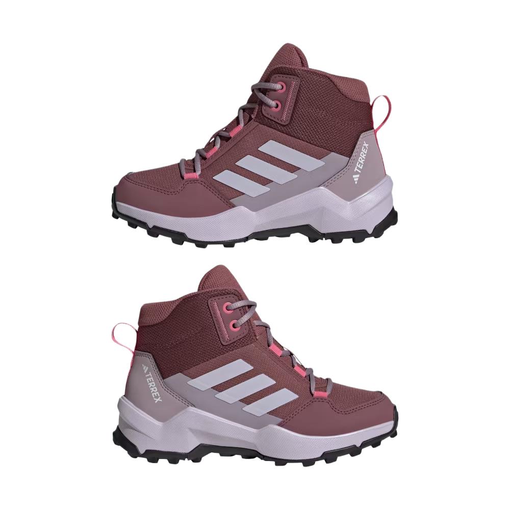 Adidas Terrex AX4R Mid K Burgundy Silver Dawn Kids Sneakers Red Pink-Fusion IF6524