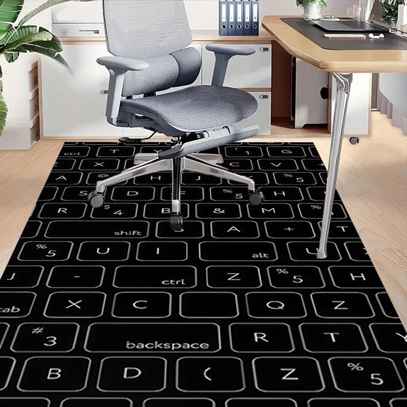 1PC keyboard keys Extra Large Non Slip Floor carpet, Office, family, bedroom Large Area Rug Indoor Rugs, Vibrant Colors
