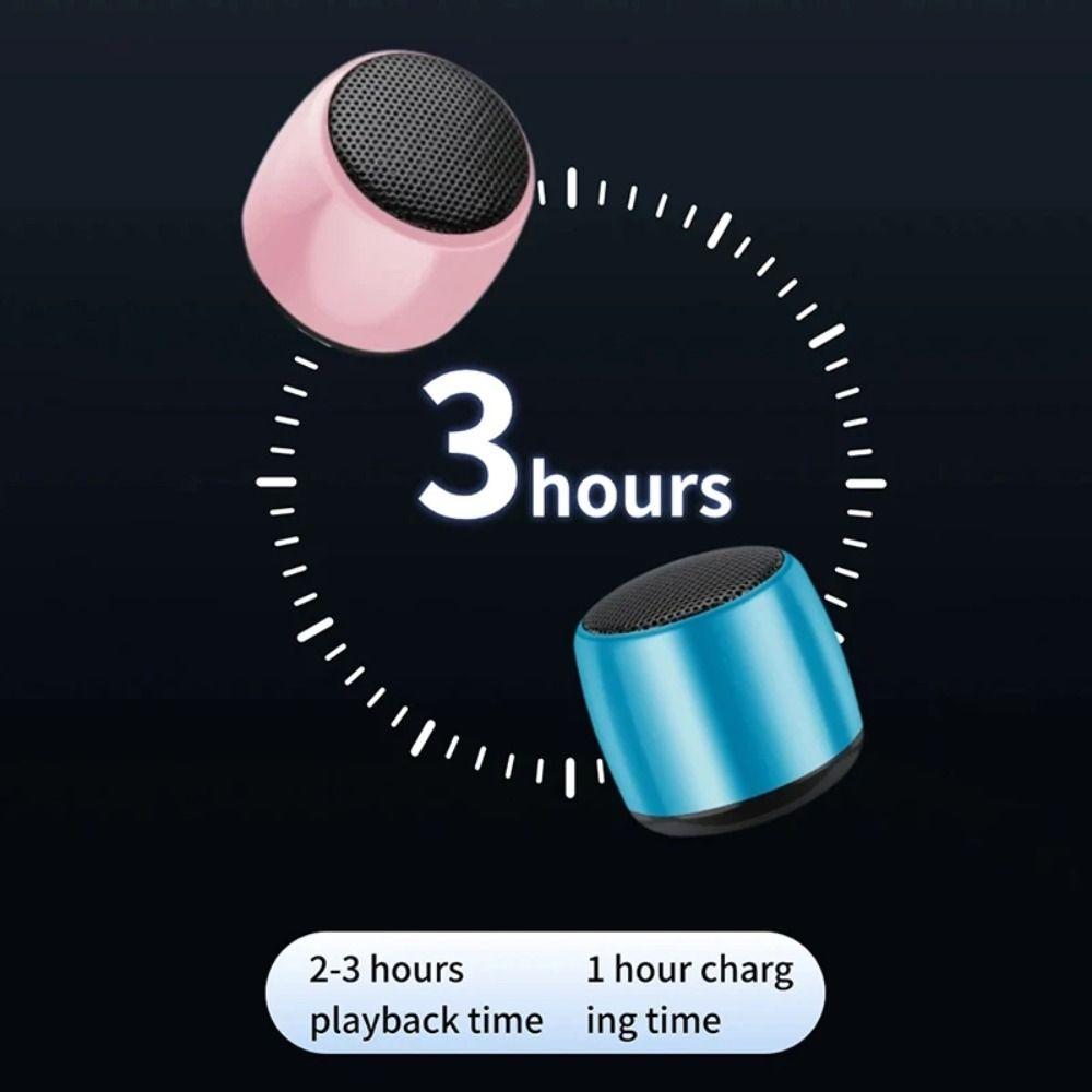 Metal Body Bluetooth Speaker Super Bass Mini Music Player Portable Wireless Speaker  Indoor Use